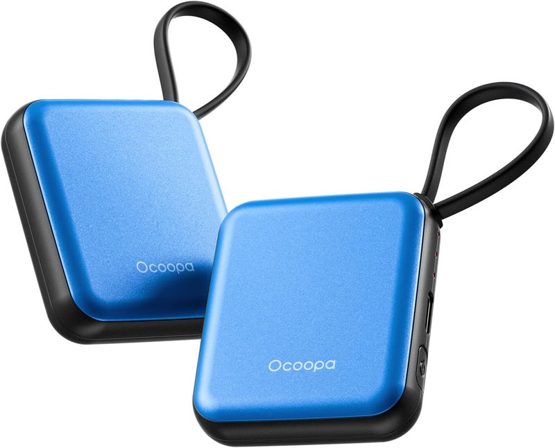 OCOOPA Hand Warmers Rechargeable, Smart Temp Control 7H*2 Long Safe Heat, Ultra Slim, Pocket-Size Design That Fits Gloves, Gifts for Women, Outdoor, Office, Commute (UT5 Nano) - Image 1